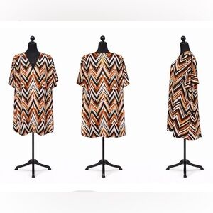 Marie Oliver Amie Dress | ribal Chevron Print | Flutter
Sleeve | Size S